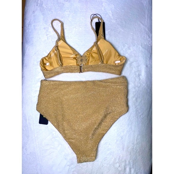 Bebe Gold Bikini Set - Picture 2 of 4